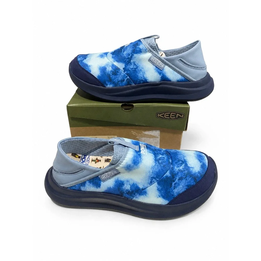 KEEN Whyser Men's 9 Pow Glacier Blue Slip-On Comfort Shoes 1031159 New With Box